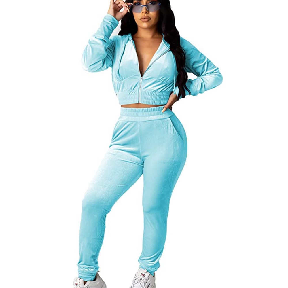 Velour tracksuit